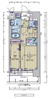 プレサンスTHE KYOTO 澄華【0211号室】の間取り