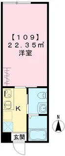 サンクトスコート五条室町【109号室号室】の間取り