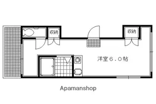 ラカサカンタール【2F号室】の間取り