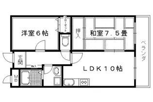 ルモール北【201号室】の間取り