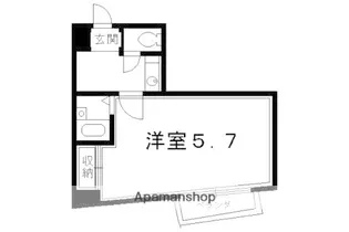 足立ハイツ北大路【205号室】の間取り