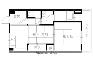 山田ハイツ【107号室】の間取り