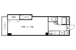 中嶋マンション【B2号室】の間取り