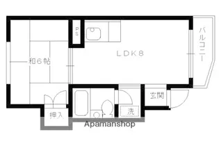 京都府京都市北区小山南上総町【マンション】の間取り