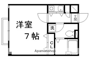 アルテハイム白梅町【401号室】の間取り