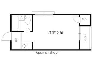 シャトルウサミ【207号室】の間取り