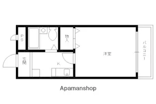 グレース紫竹【203号室】の間取り