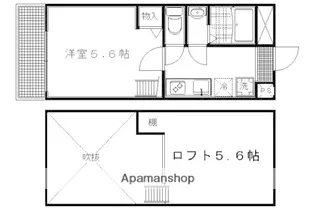 ロフティ智恵光院南【203号室】の間取り