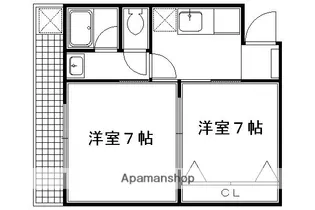 高徳マンション【27号室】の間取り