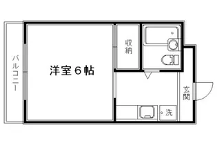 1Kの間取り画像