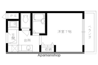 御所西セントラルハイツ【4階】の間取り