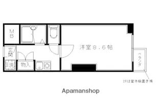 コスモリード京都今出川【406号室】の間取り