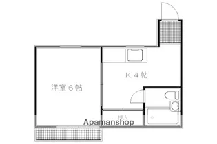 グランディール堀川【401号室】の間取り