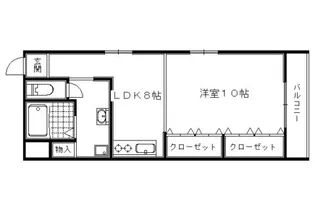 葛城ビル【302号室】の間取り