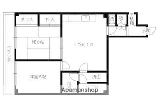 グレースコート堀川【3階】の間取り