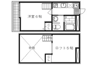 ロフティ京都西陣【115号室】の間取り
