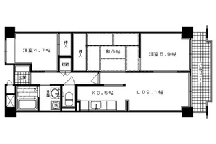 アネックス【602号室】の間取り