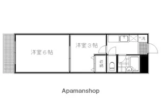 プチシャトー19【405号室】の間取り