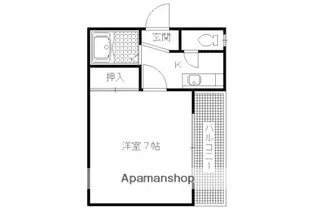 ドメーヌ新町【401号室】の間取り