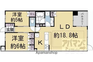 BRILLIA京都松ヶ崎【3階】の間取り