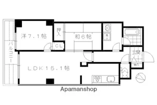 パインフィールド吉祥院【5階】の間取り