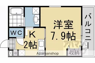 ネクストライフ太秦森ヶ前【1階】の間取り