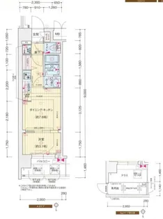 プレサンス京都東寺【0101号室】の間取り