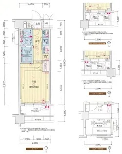 プレサンス京都東寺【0605号室】の間取り