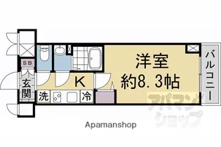 1Kの間取り画像