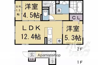 CONTRAIL上賀茂【E202号室】の間取り