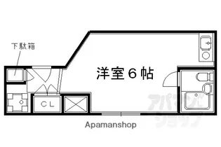 京善ビル【408号室】の間取り