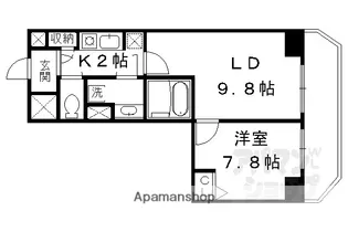 SWISS京都堀川WEST【1103号室】の間取り