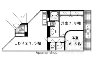 シュワルベ【901号室】の間取り