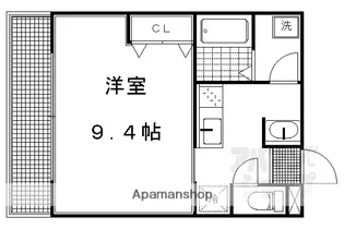 ウエストポイント堀【101号室】の間取り