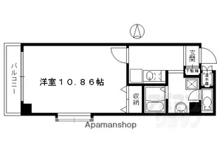 メディナ三条室町【6E号室】の間取り