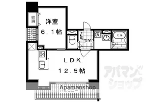 ALTA京都堀川ウインドア【1003号室】の間取り