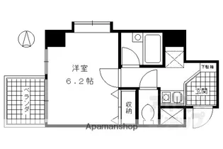 ベラジオ四条堀川【1004号室】の間取り