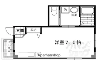 クレール綾小路【201号室】の間取り