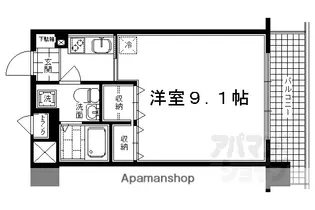 ベラジオ四条烏丸【603号室】の間取り