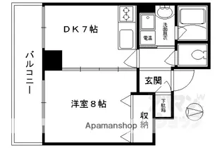 WILL21烏丸御池【505号室】の間取り