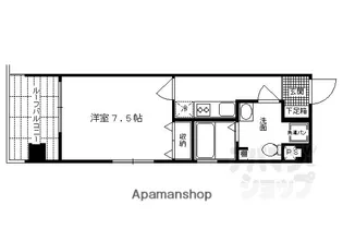 ORYZA三条西洞院【5F号室】の間取り