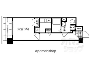ORYZA三条西洞院【402号室】の間取り