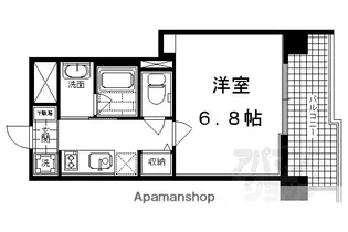 アスヴェル京都堀川高辻【301号室】の間取り