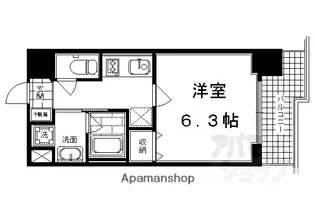 アスヴェル京都堀川高辻【902号室】の間取り