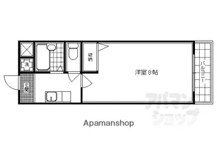 ファミーユ北清【306号室】の間取り