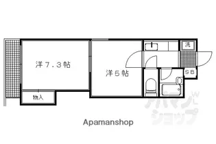 REQUIE智恵光院【202号室】の間取り