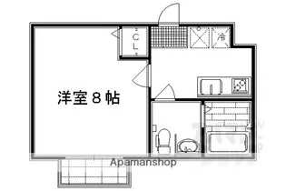 REQUIE大将軍【103号室】の間取り
