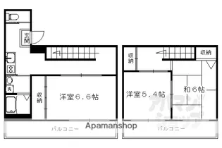 カルナハウス京都西陣【503号室】の間取り