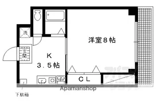 京OHBU【407号室】の間取り