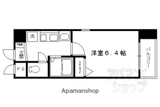 エイペックス京都新京極I【704号室】の間取り